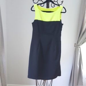 Connected Sheath Dress Black and Green 12